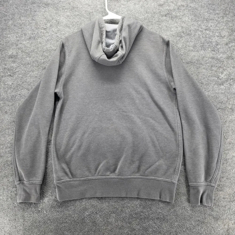 The North Face Hoodie Mens Small Gray Half Dome Pullover Sweatshirt Fleece Logo